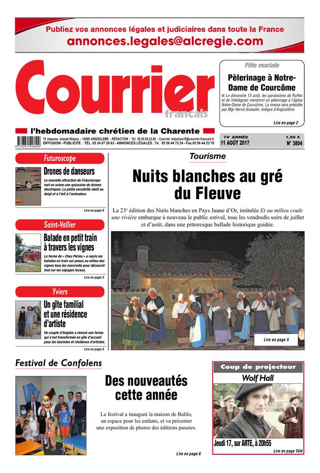 Courrier Français 11 août 2017 Courrier Français du 11 août 2017 à télécharger sur iPad