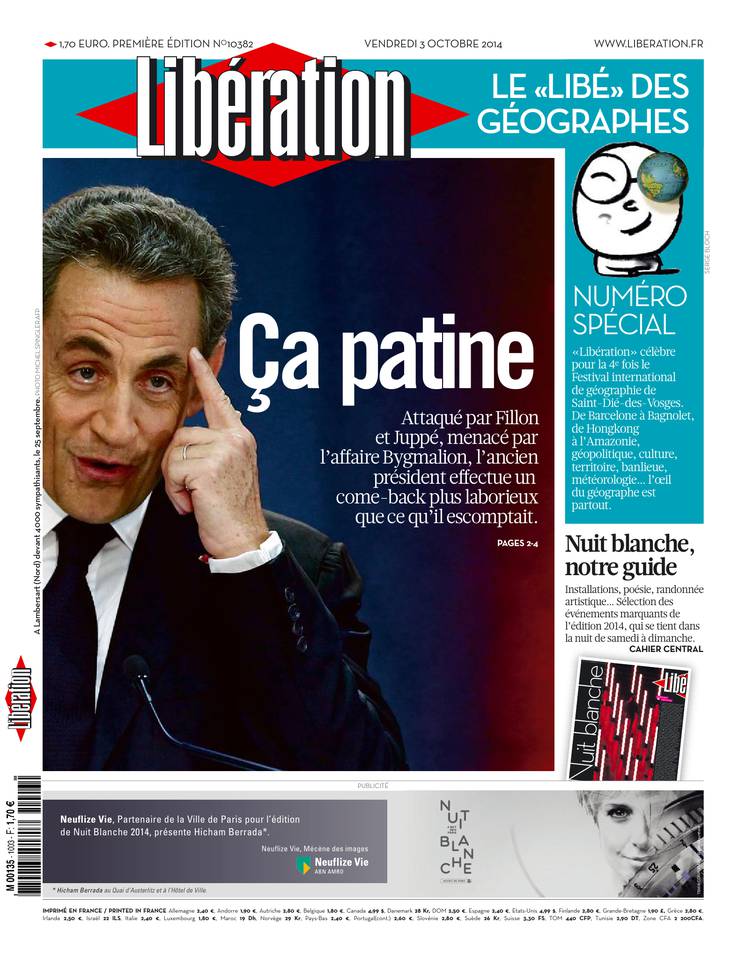 Libération 03 octobre 2014 Libération du 03 octobre 2014 à télécharger sur iPad