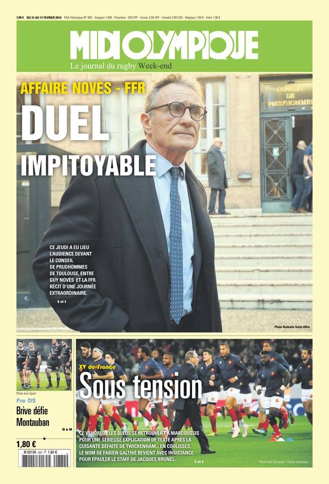 Midi Olympique Vert 15 février 2019 Abonnement Midi Olympique Pas Cher avec le BOUQUET SPORT ePresse.fr