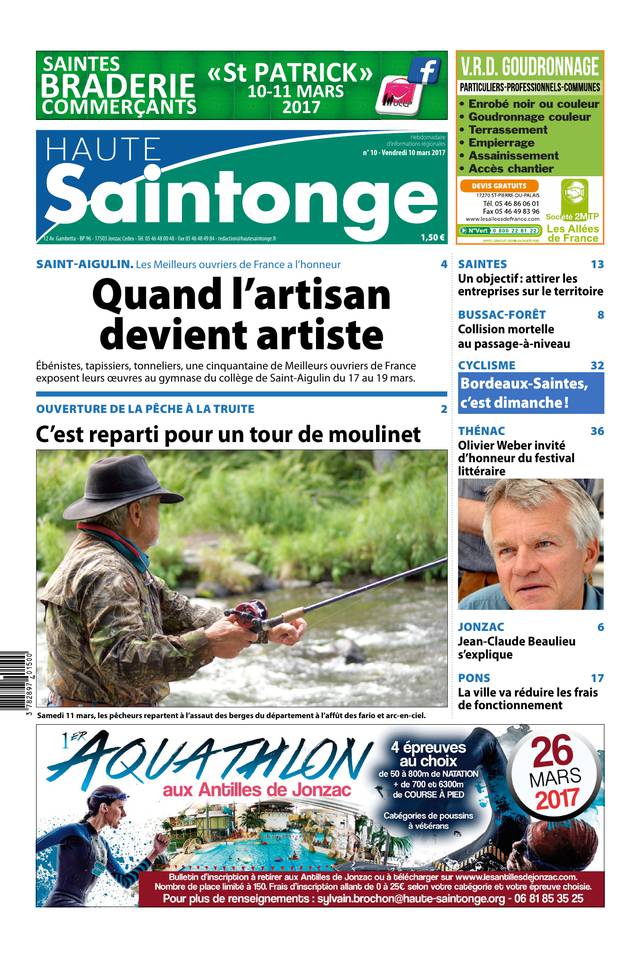 Haute Saintonge 10 mars 2017 Haute Saintonge du 10 mars 2017 à télécharger sur iPad