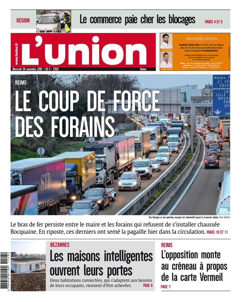 L'Union Ardennes 28 novembre 2018 L'Union Ardennes du 28 novembre 2018 à télécharger sur iPad