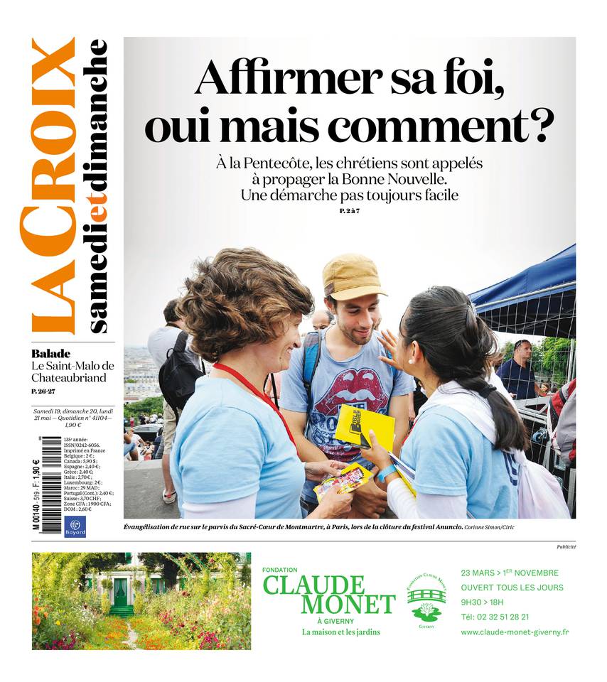 La Croix 19 mai 2018 La Croix du 19 mai 2018 à télécharger sur iPad
