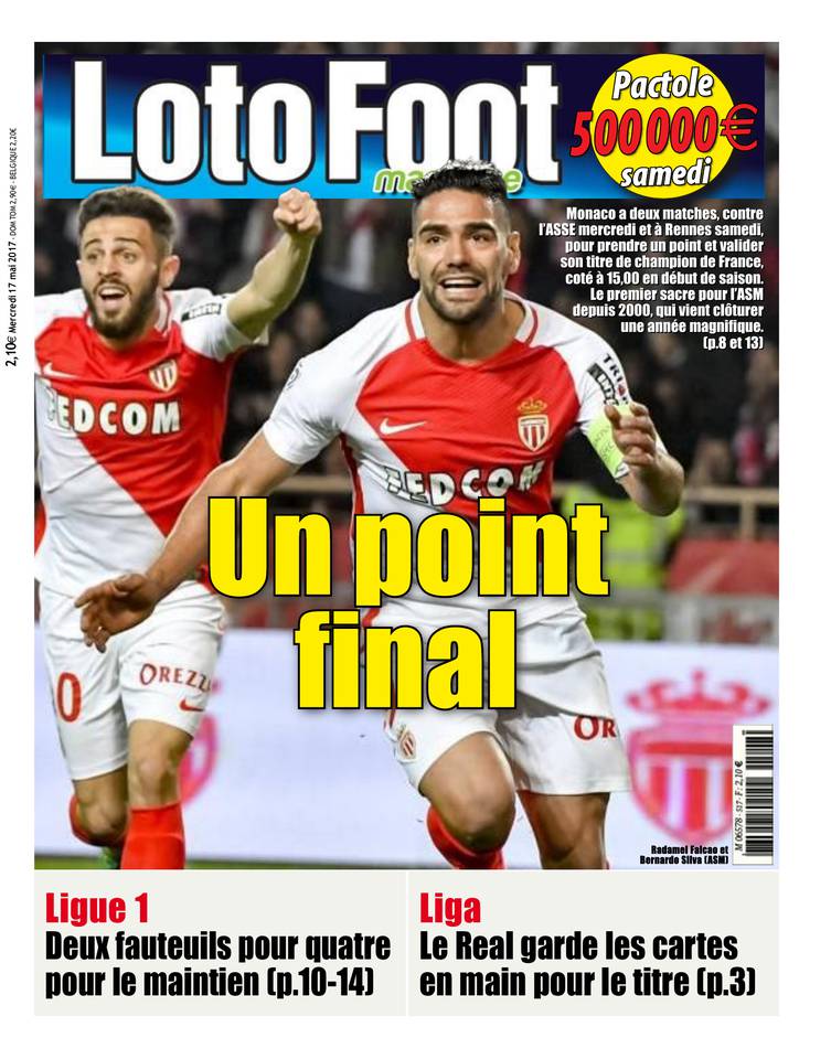 Loto Foot Magazine 17 mai 2017 Loto Foot Magazine du 17 mai 2017 à télécharger sur iPad