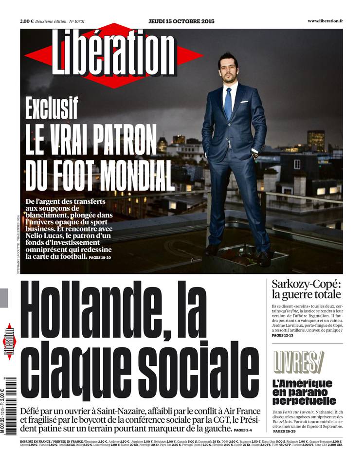 Libération 15 octobre 2015 Libération du 15 octobre 2015 à télécharger sur iPad