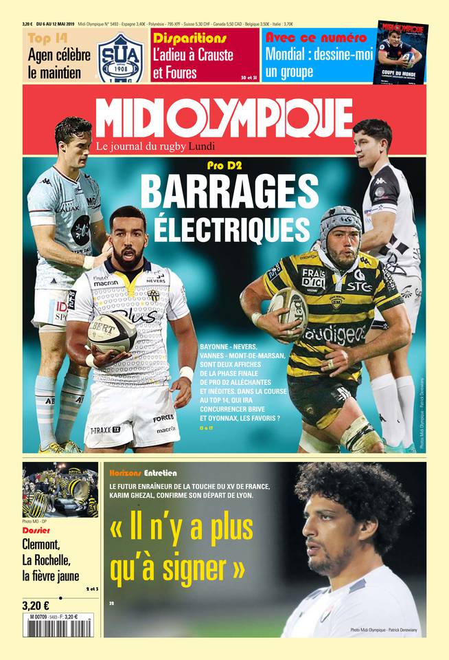 Midi Olympique Rouge 06 mai 2019 Midi Olympique Rouge N°5453 du 06 mai 2019 à télécharger sur iPad