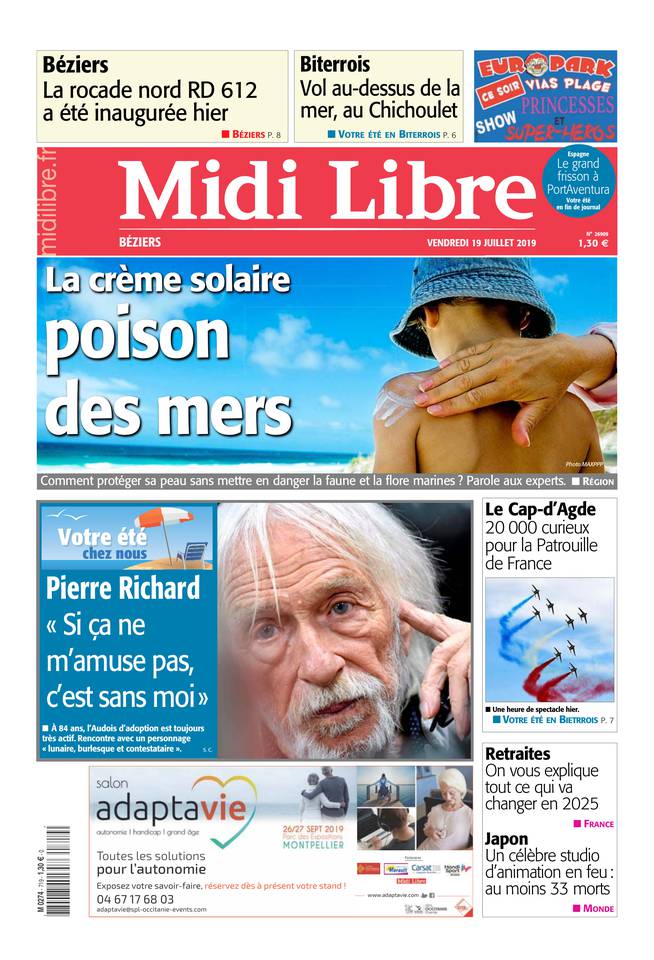 Midi Libre 19 juillet 2019 Abonnement à Midi Libre Pas Cher avec le BOUQUET INFO ePresse.fr