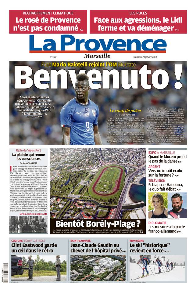 La Provence 23 janvier 2019 La Provence - La Provence édition Marseille du 23 janvier 2019