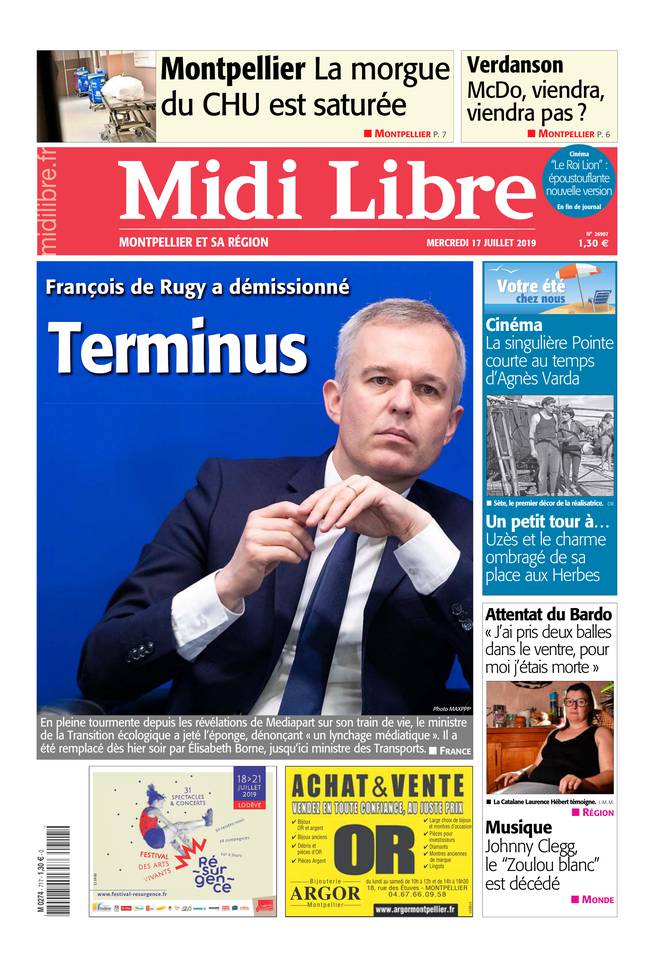 Midi Libre 17 juillet 2019 Abonnement à Midi Libre Pas Cher avec le BOUQUET INFO ePresse.fr