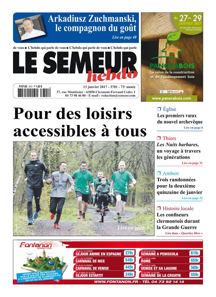 Le Semeur Hebdo 13 janvier 2017 Le Semeur Hebdo du 13 janvier 2017 à télécharger sur iPad
