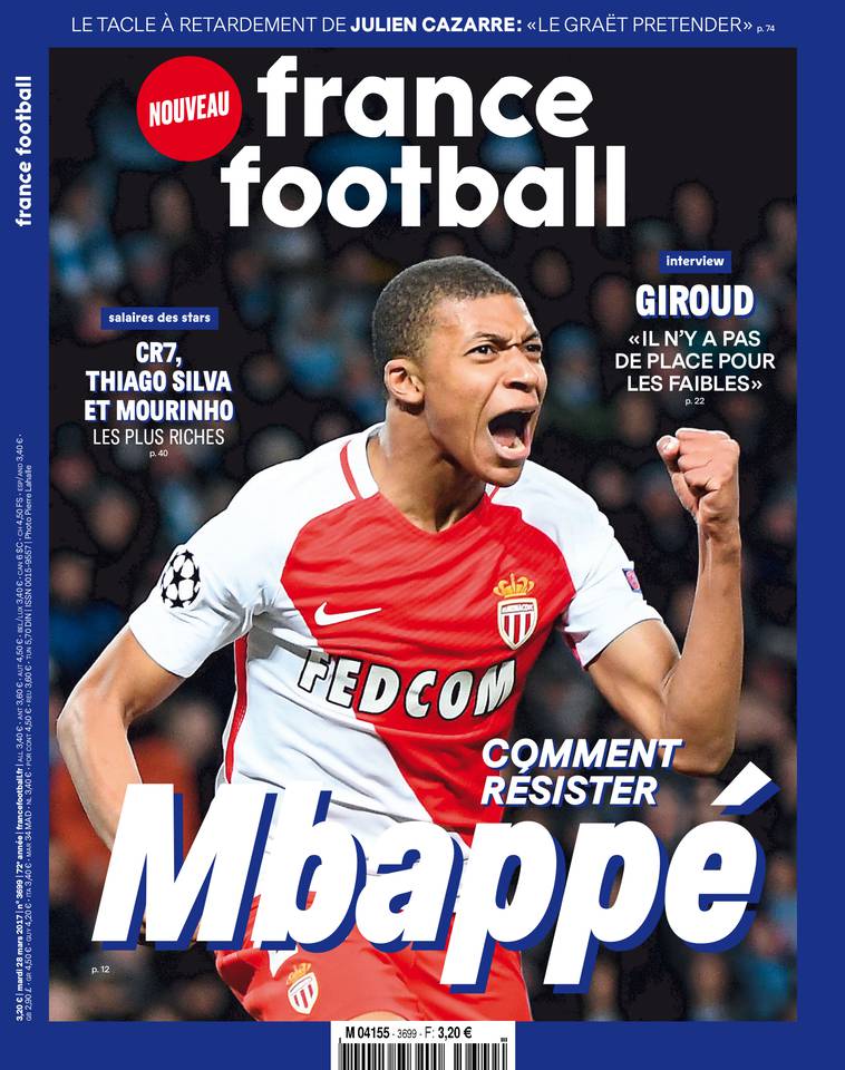 France Football 28 mars 2017 France Football du 28 mars 2017 à télécharger sur iPad