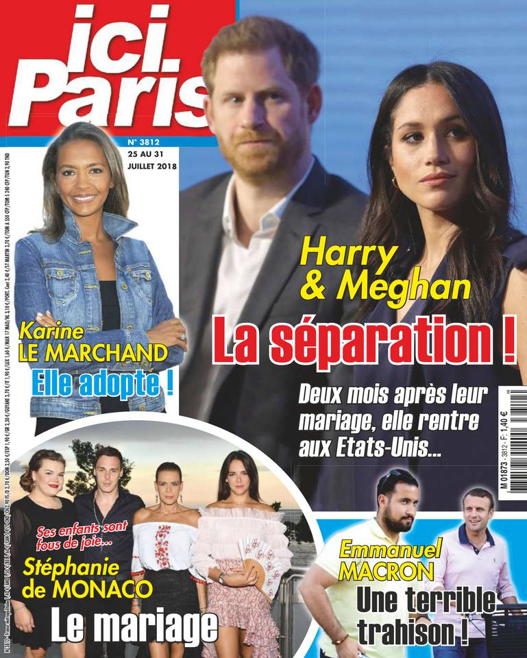 Ici Paris 25 juillet 2018 Ici Paris N°3812 du 25 juillet 2018 à télécharger sur iPad