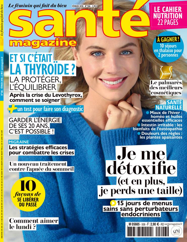 Santé Magazine 04 janvier 2018 Santé Magazine N°506 du 04 janvier 2018 à télécharger sur iPad