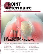 Couverture du dernier numero du Point Vétérinaire