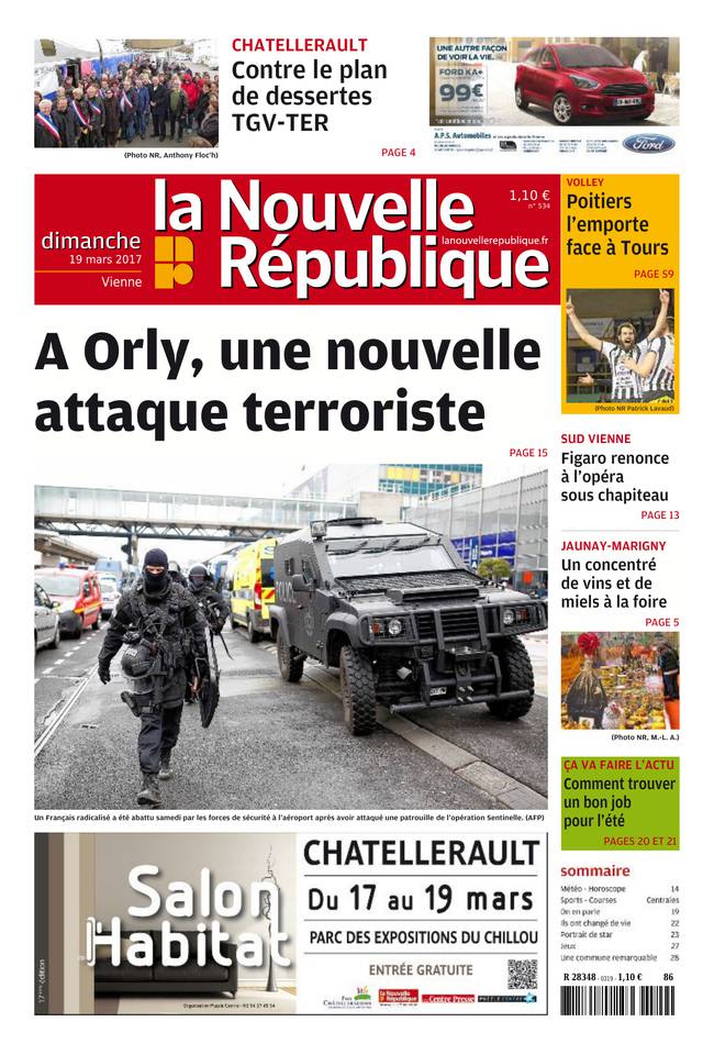 La Nouvelle République Dimanche 19 mars 2017 La Nouvelle République Dimanche du 19 mars 2017 à télécharger sur iPad