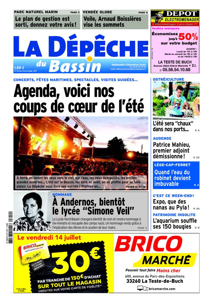 La Dépêche du Bassin 12 juillet 2017 La Dépêche du Bassin du 12 juillet 2017 à télécharger sur iPad