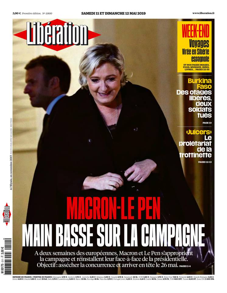 Libération 11 mai 2019 Libération du 11 mai 2019 à télécharger sur iPad