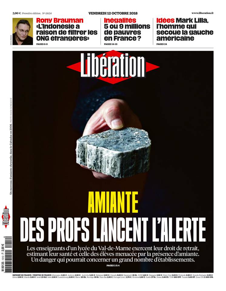 Libération 12 octobre 2018 Libération du 12 octobre 2018 à télécharger sur iPad