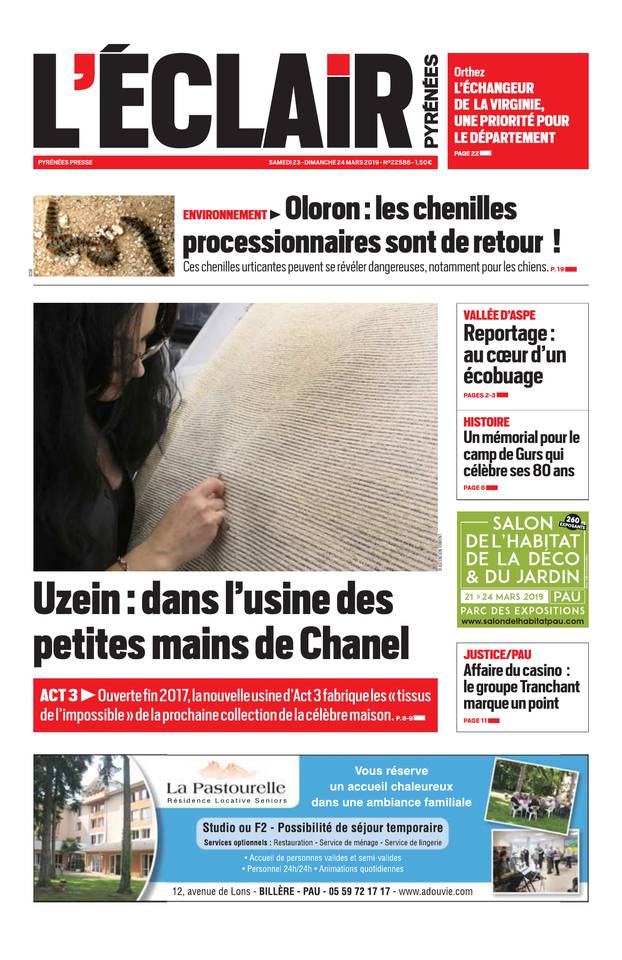 L'Éclair des Pyrénées 23 mars 2019 Abonnement L'Éclair des Pyrénées Pas Cher avec le BOUQUET ePresse.fr