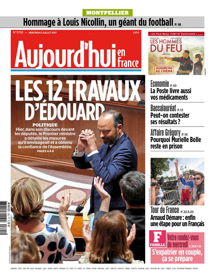 Aujourd'hui en France 05 juillet 2017 Aujourd'hui en France du 05 juillet 2017 à télécharger sur iPad