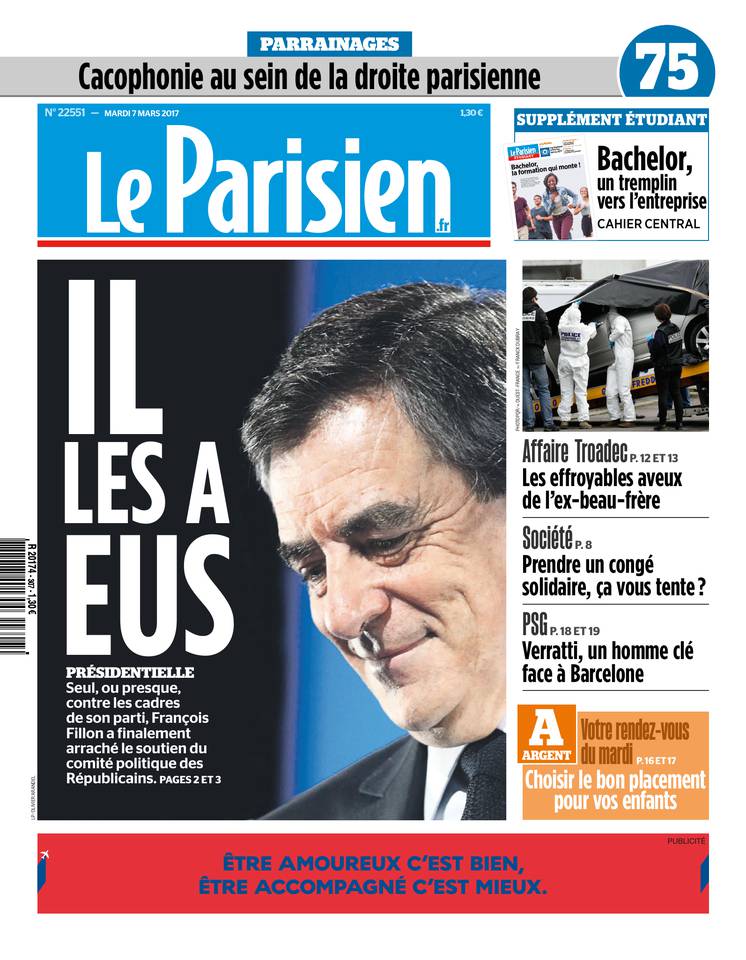 Le Parisien 07 mars 2017 Le Parisien du 07 mars 2017 à télécharger sur iPad