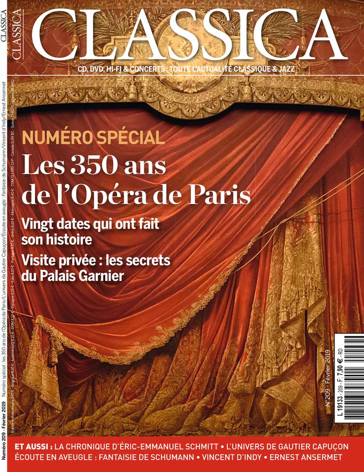 Classica 25 janvier 2019 Classica N°209 du 25 janvier 2019 à télécharger sur iPad