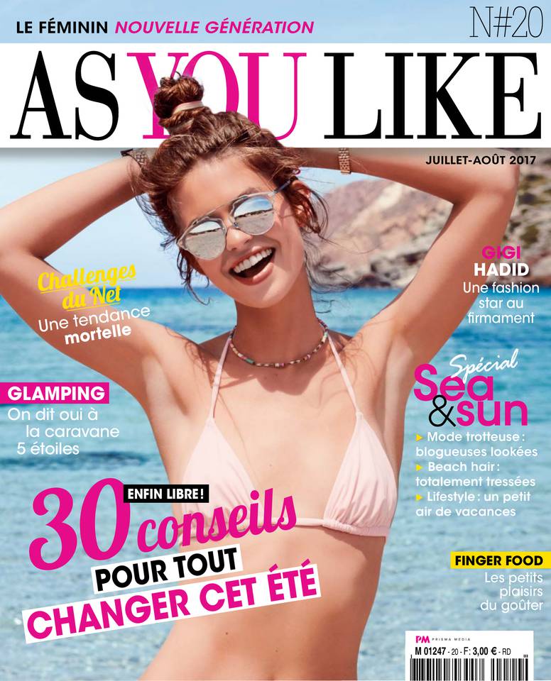 As You Like 03 juillet 2017 Abonnement à As You Like Pas Cher avec le BOUQUET ePresse.fr