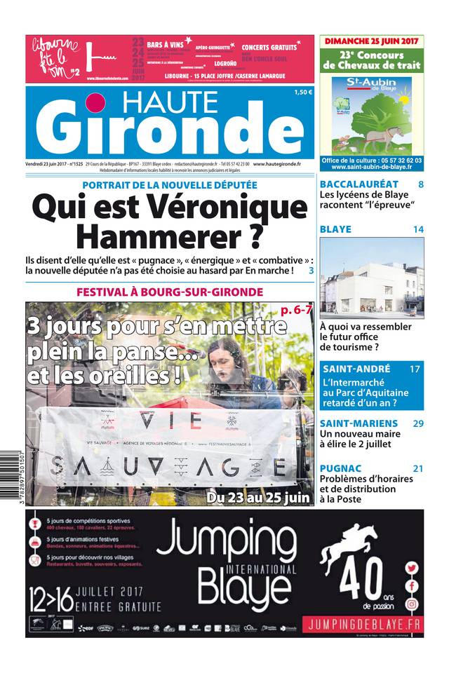 Haute Gironde 23 juin 2017 Haute Gironde du 23 juin 2017 à télécharger sur iPad