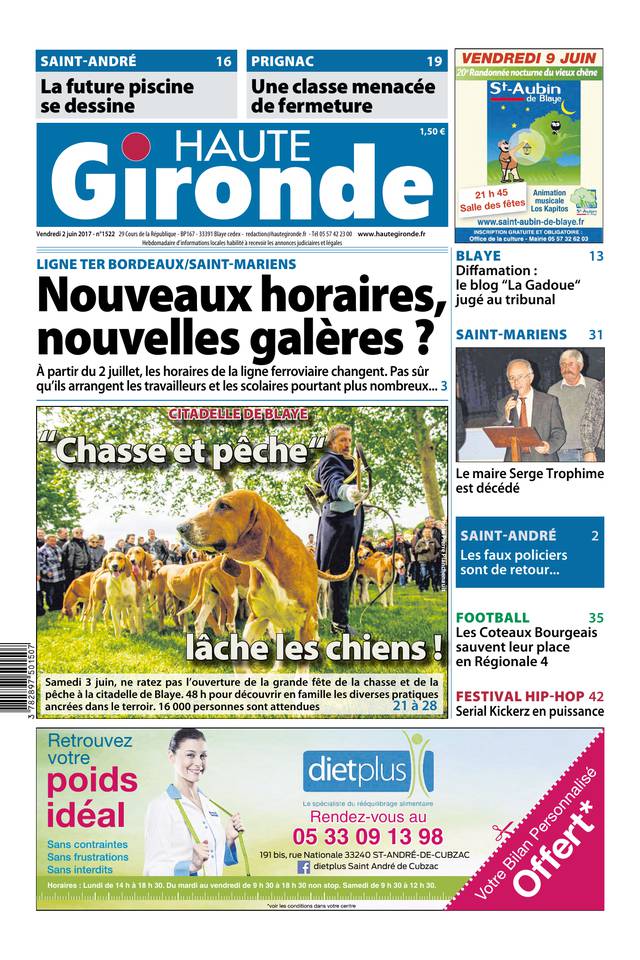 Haute Gironde 02 juin 2017 Haute Gironde du 02 juin 2017 à télécharger sur iPad