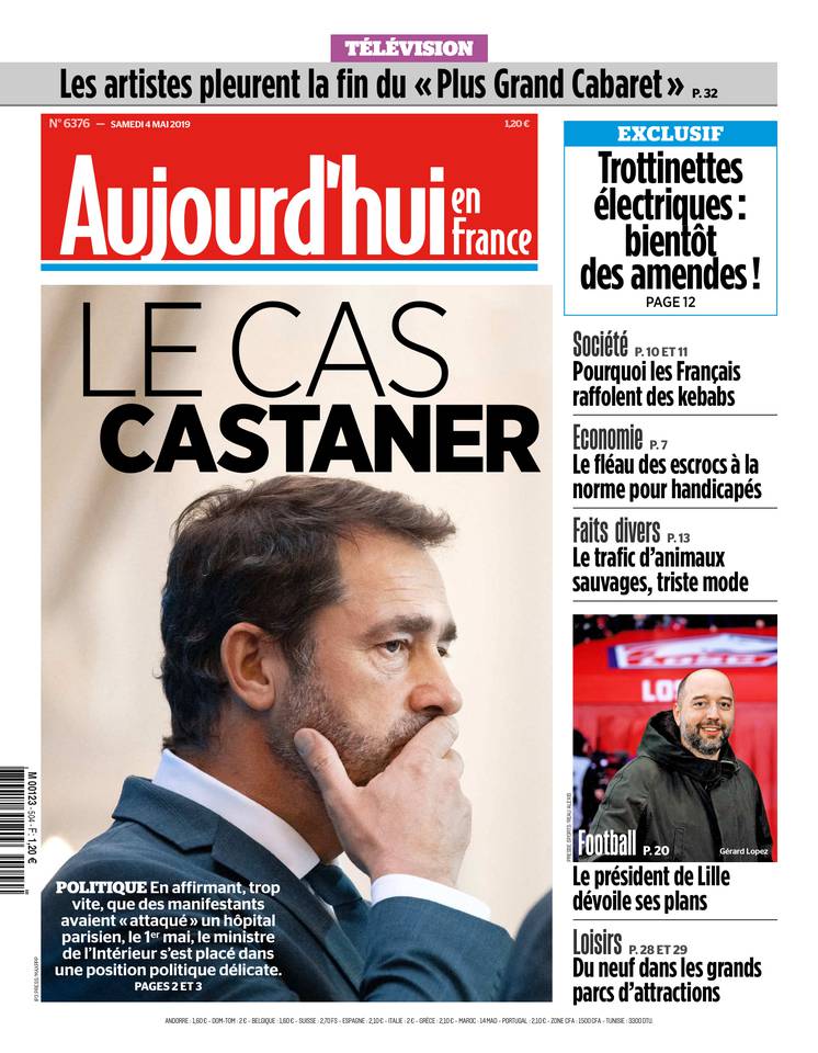 Aujourd'hui en France 04 mai 2019 Aujourd'hui en France du 04 mai 2019 à télécharger sur iPad