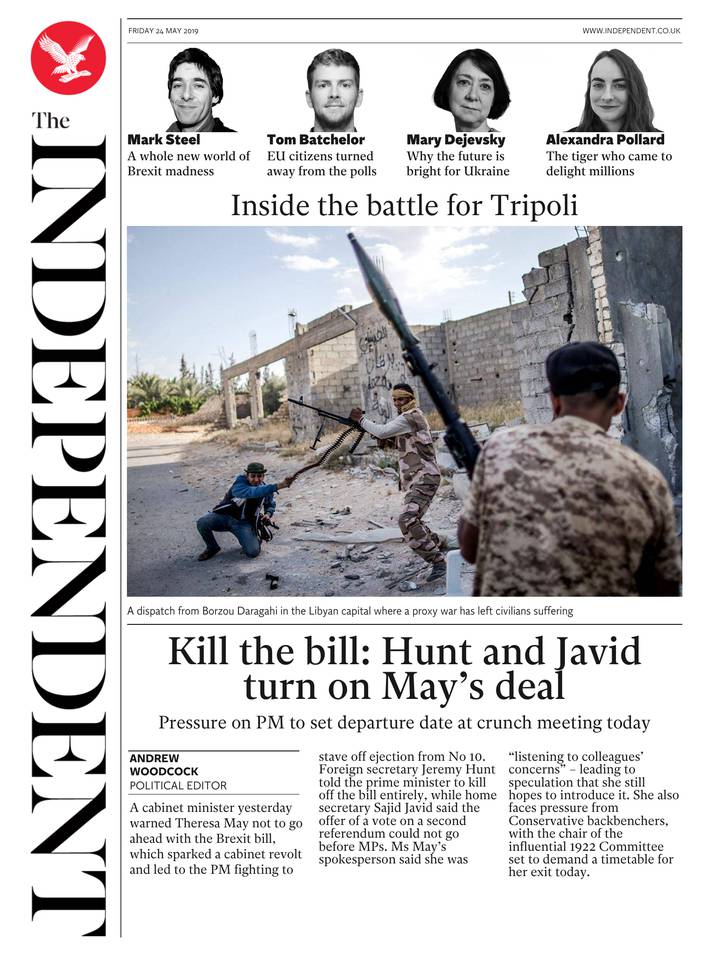 The Independent 24 mai 2019 Abonnement The Independent Pas Cher avec le BOUQUET INFO ePresse.fr