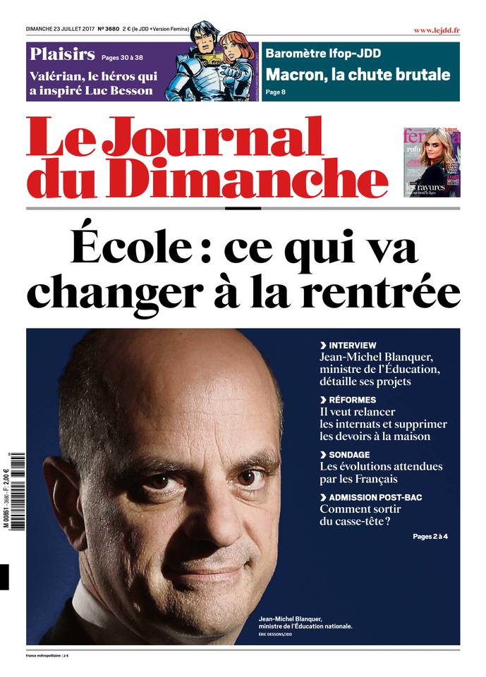 Le Journal du Dimanche 23 juillet 2017 Le Journal du Dimanche N°3680 du 23 juillet 2017 à télécharger sur iPad