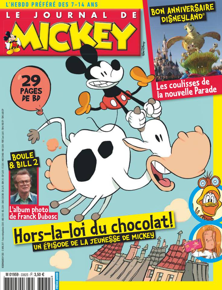Le Journal de Mickey 12 avril 2017 Le Journal de Mickey N°3382 du 12 avril 2017 à télécharger sur iPad