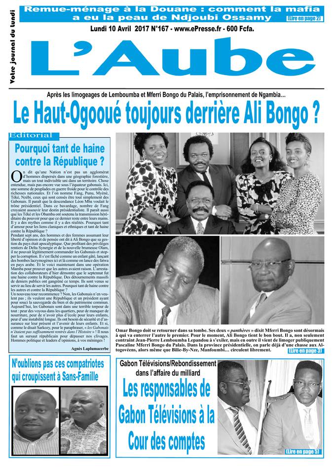 L'Aube 10 avril 2017 L'Aube N°167 du 10 avril 2017 à télécharger sur iPad