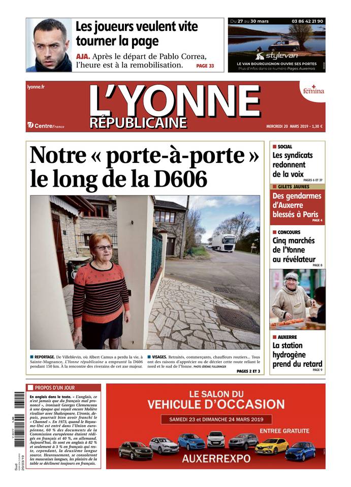 L'Yonne Républicaine 20 mars 2019 Abonnement L'Yonne Républicaine Pas Cher avec BOUQUET INFO ePresse.fr
