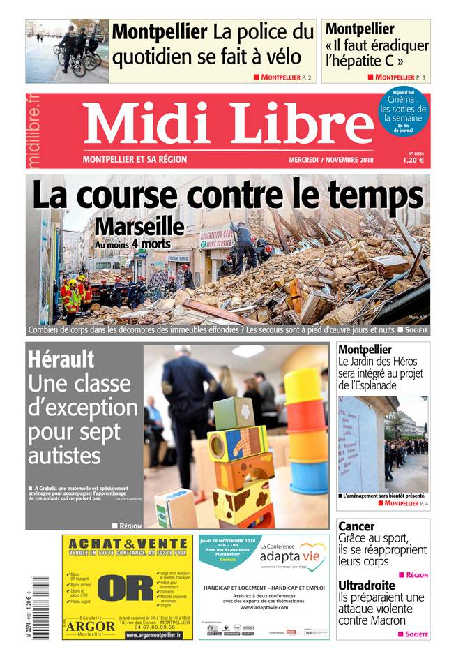 Midi Libre 07 novembre 2018 Midi Libre du 07 novembre 2018 à télécharger sur iPad