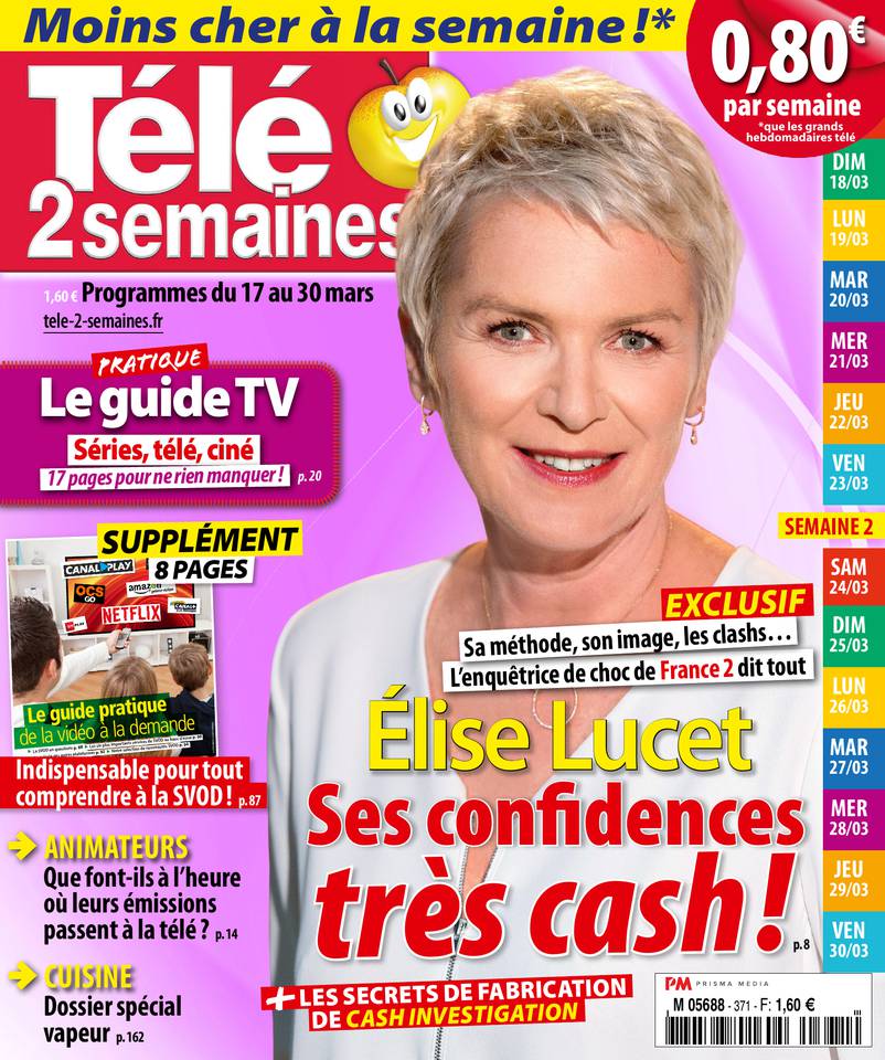 Télé 2 Semaines 12 mars 2018 Télé 2 Semaines N°371 du 12 mars 2018 à télécharger sur iPad