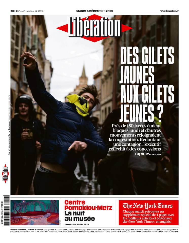 Libération 04 décembre 2018 Libération du 04 décembre 2018 à télécharger sur iPad