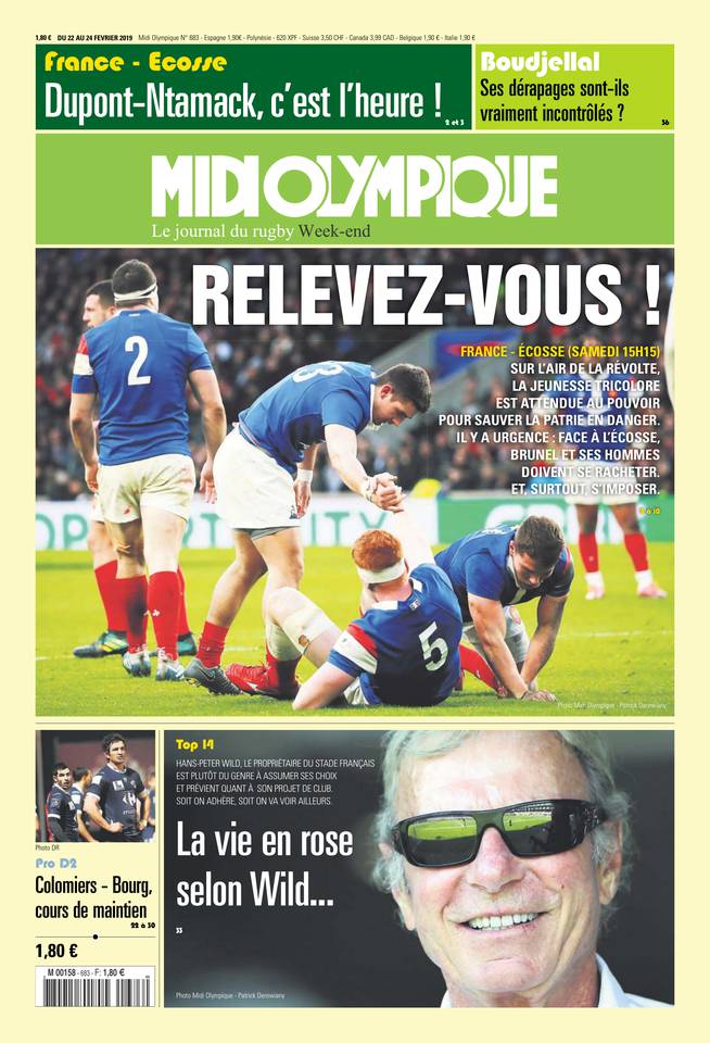 Midi Olympique Vert 22 février 2019 Midi Olympique Vert N°683 du 22 février 2019 à télécharger sur iPad