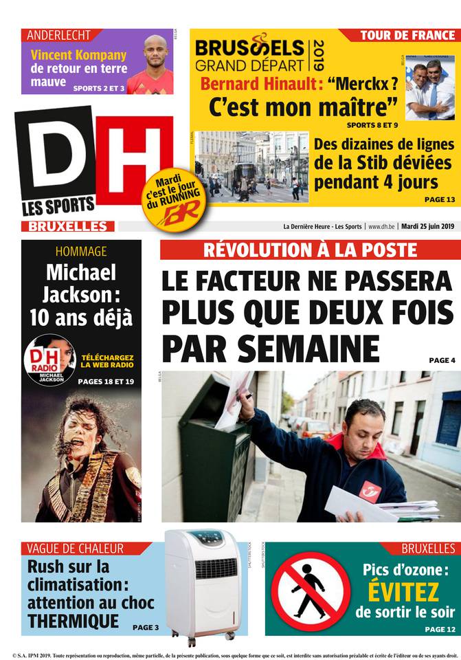 La Dernière Heure/Les Sports 25 juin 2019 Abonnement La Dernière Heure/Les Sports Pas Cher avec le BOUQUET ePresse.fr