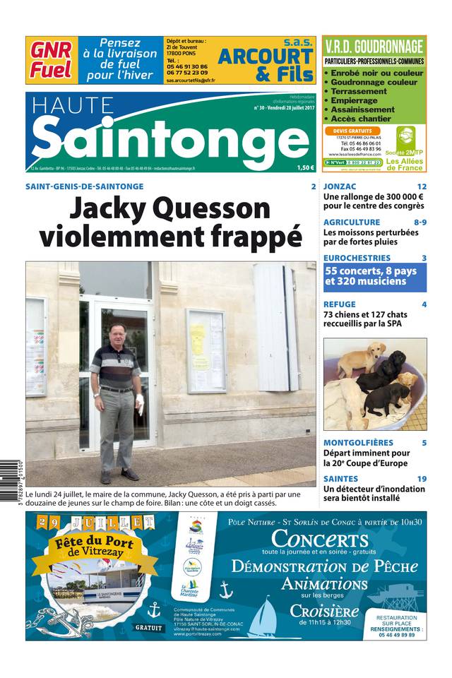 Haute Saintonge 28 juillet 2017 Haute Saintonge du 28 juillet 2017 à télécharger sur iPad