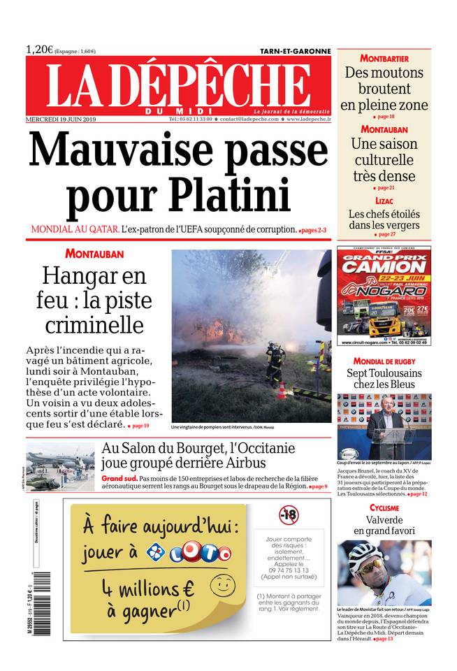 La Dépêche du Midi 19 juin 2019 Abonnement à La Dépêche du Midi Pas Cher avec le BOUQUET ePresse.fr