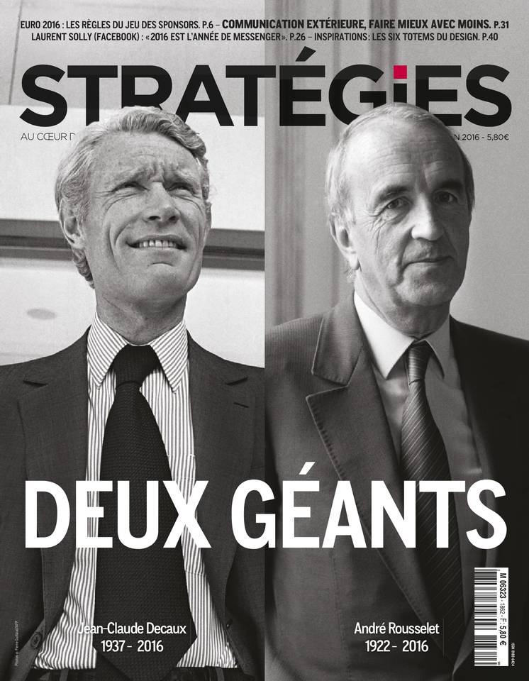 Stratégies 02 juin 2016 Stratégies N°1862 du 02 juin 2016 à télécharger sur iPad