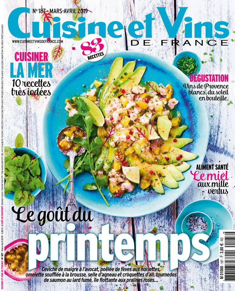 Cuisine et Vins de France 06 mars 2019 Abonnement Cuisine et Vins de France Pas Cher BOUQUET ePresse.fr