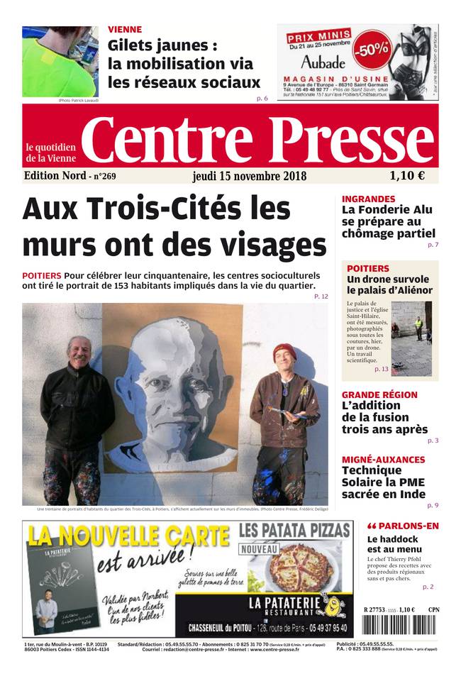 Centre Presse 15 novembre 2018 Abonnement Centre Presse Pas Cher avec le BOUQUET INFO ePresse.fr
