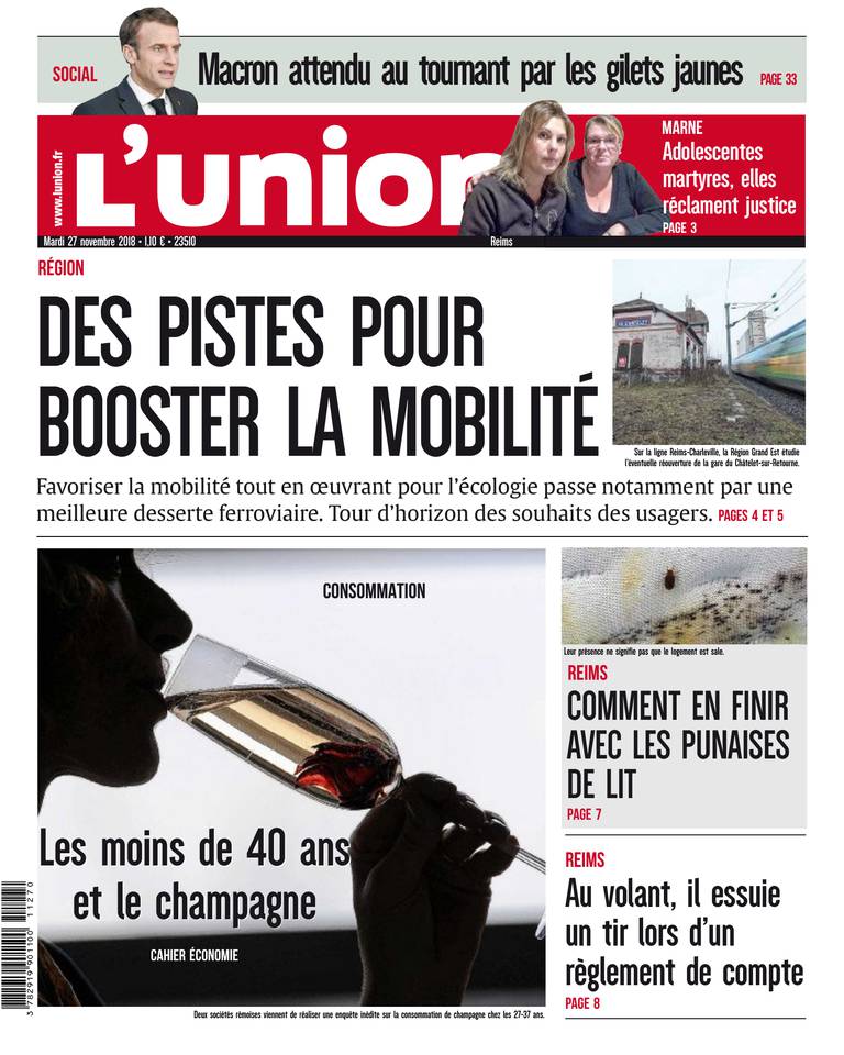 L'Union Ardennes 27 novembre 2018 L'Union Ardennes du 27 novembre 2018 à télécharger sur iPad