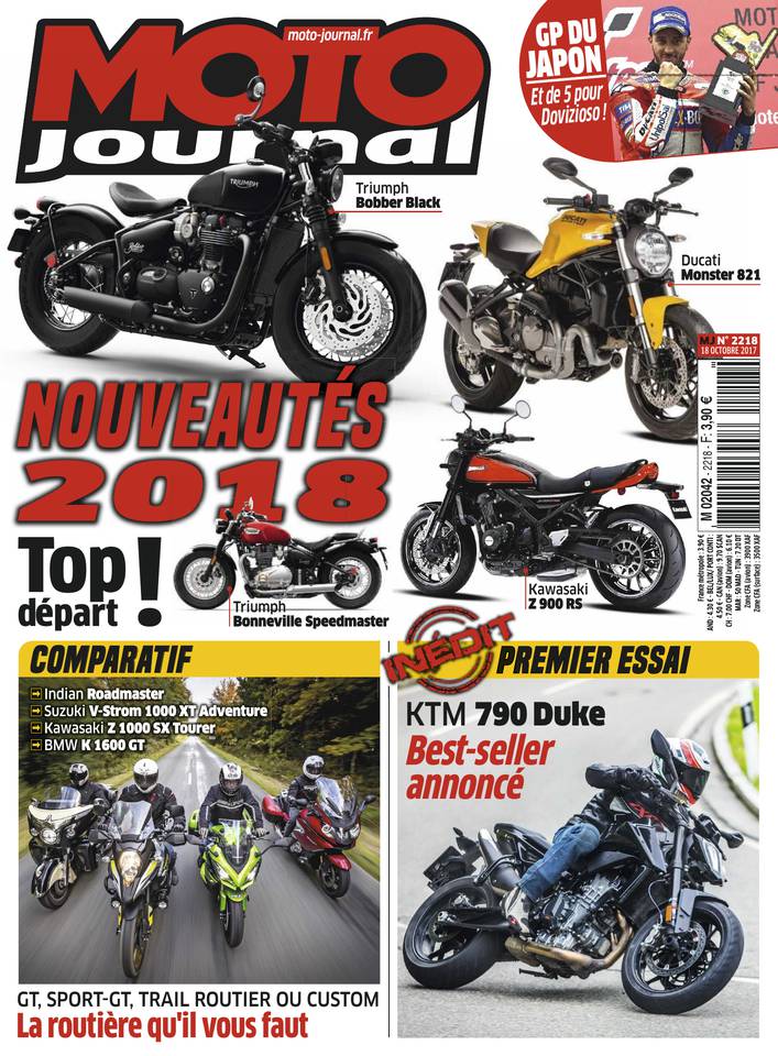 Moto Journal 18 octobre 2017 Abonnement Moto Journal Pas Cher avec le BOUQUET ePresse.fr