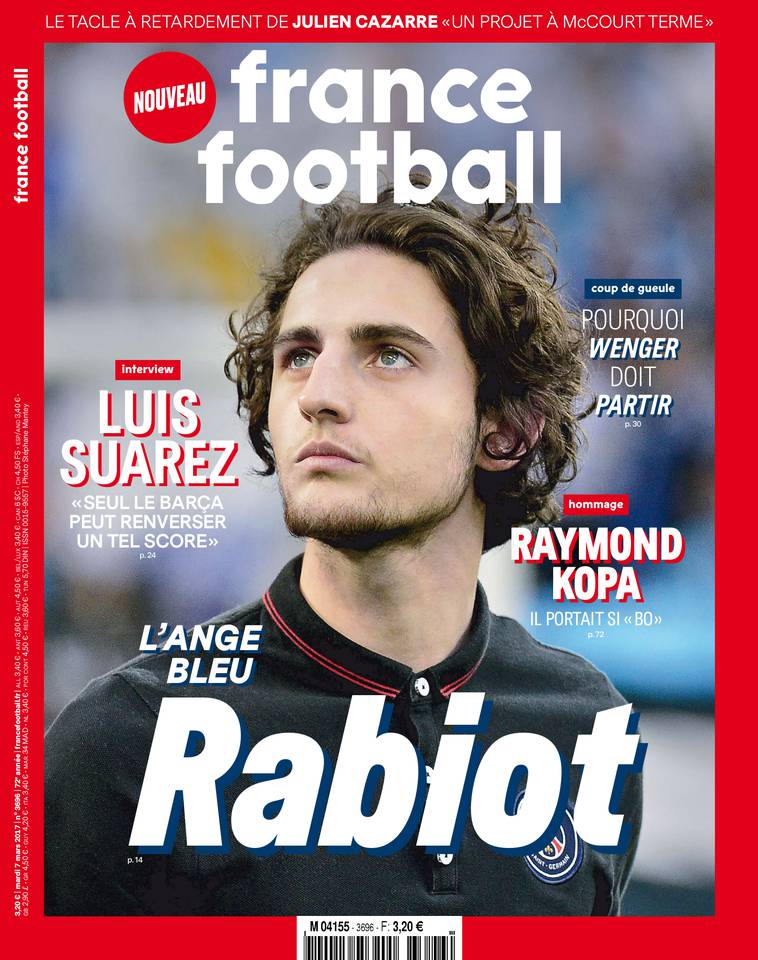 France Football 07 mars 2017 France Football du 07 mars 2017 à télécharger sur iPad
