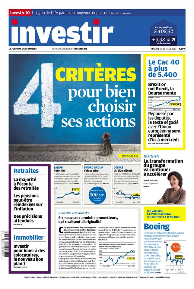 Investir 16 mars 2019 Abonnement Investir Pas Cher avec le BOUQUET ePresse.fr