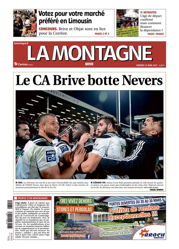La Montagne 22 mars 2019 Abonnement La Montagne Pas Cher avec le BOUQUET INFO ePresse.fr