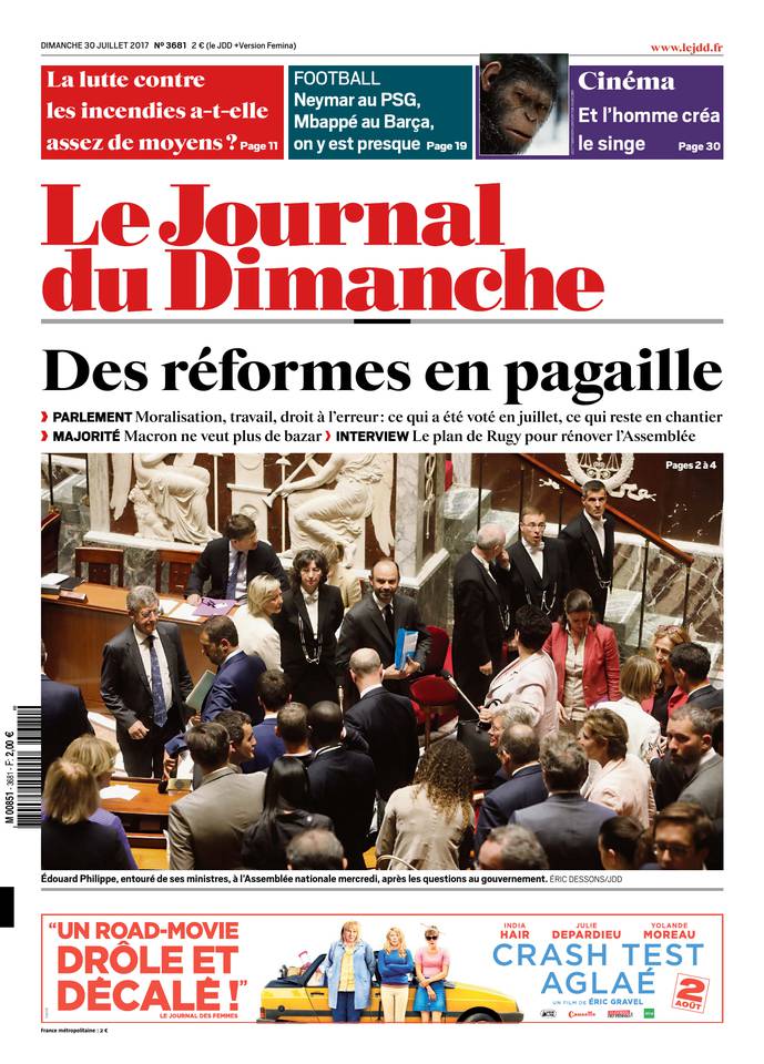 Le Journal du Dimanche 30 juillet 2017 Le Journal du Dimanche N°3681 du 30 juillet 2017 à télécharger sur iPad